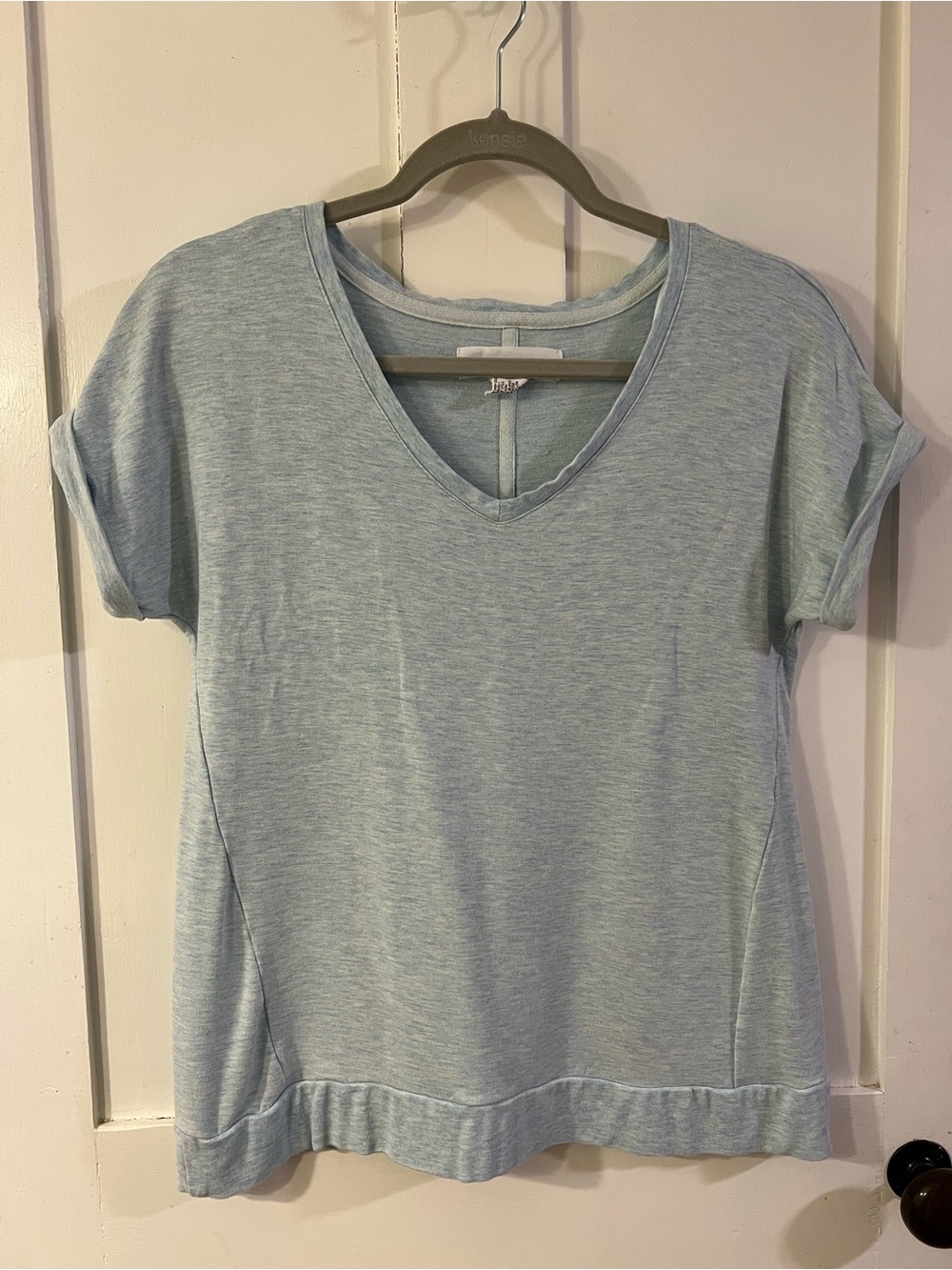Workshop Republic Clothing Light Blue V-Neck Short Sleeve Tee